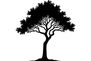 Black Tree Vector Clipart Pack, an Object Graphic by Designer_Momina (Thumbnail 4 of 10)