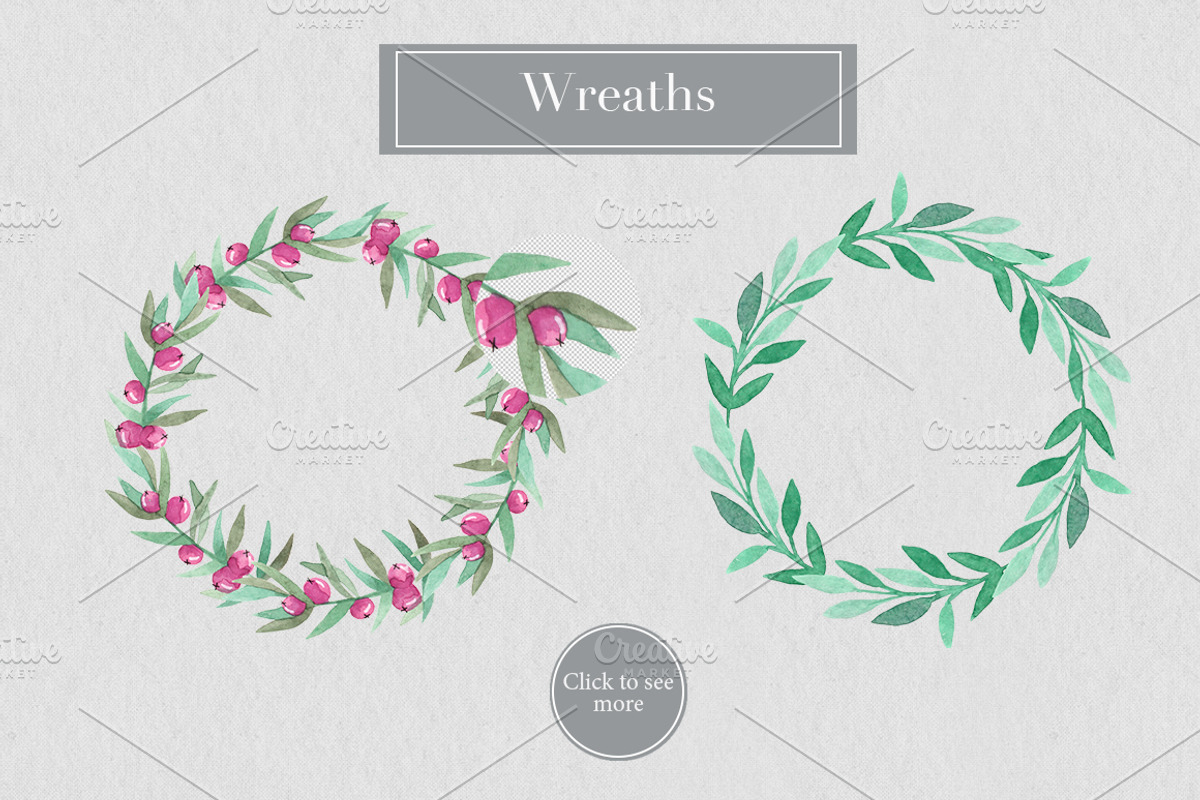 Watercolor flora. Styled collection., a Decorative Illustration by Bang Bang Bureau (Photo 4 of 6)