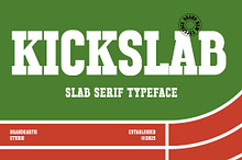 Kickslab – Athletic Slab Serif Font