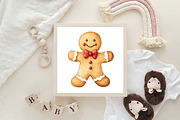 Christmas Gingerbread Man Cookie, an Illustration by CraftArtStudio (Thumbnail 6 of 6)