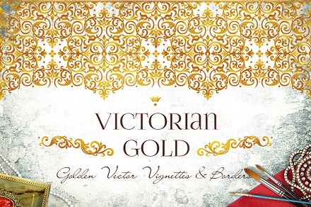 Vector Kit Of Victorian Gold. Vol.1
