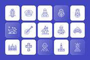 Russian Outline Icons Set, an Outline Icon by Prosymbols (Thumbnail 6 of 8)