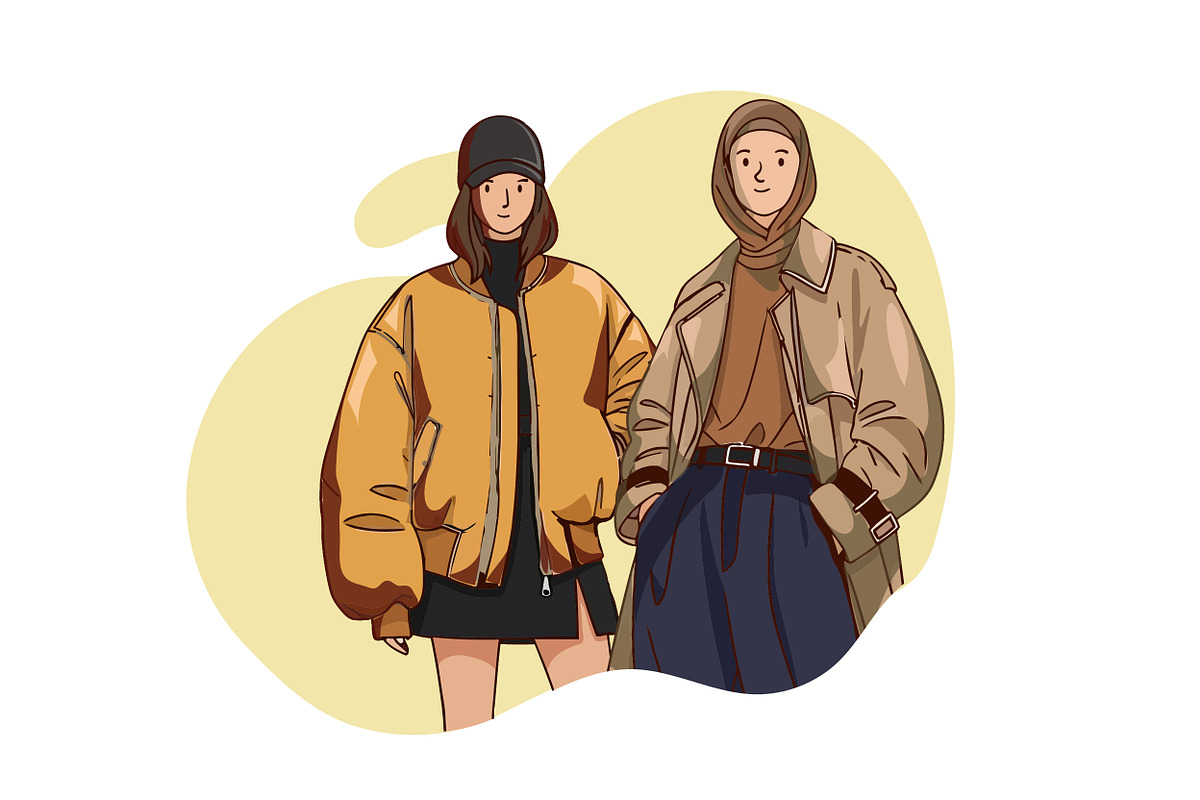 Modern Street Fashion Characters, an Illustration by OtpirusGraphic (Photo 2 of 5)