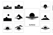 sunset horizon wall art design, an Illustration by Amazin_art (Thumbnail 30 of 31)