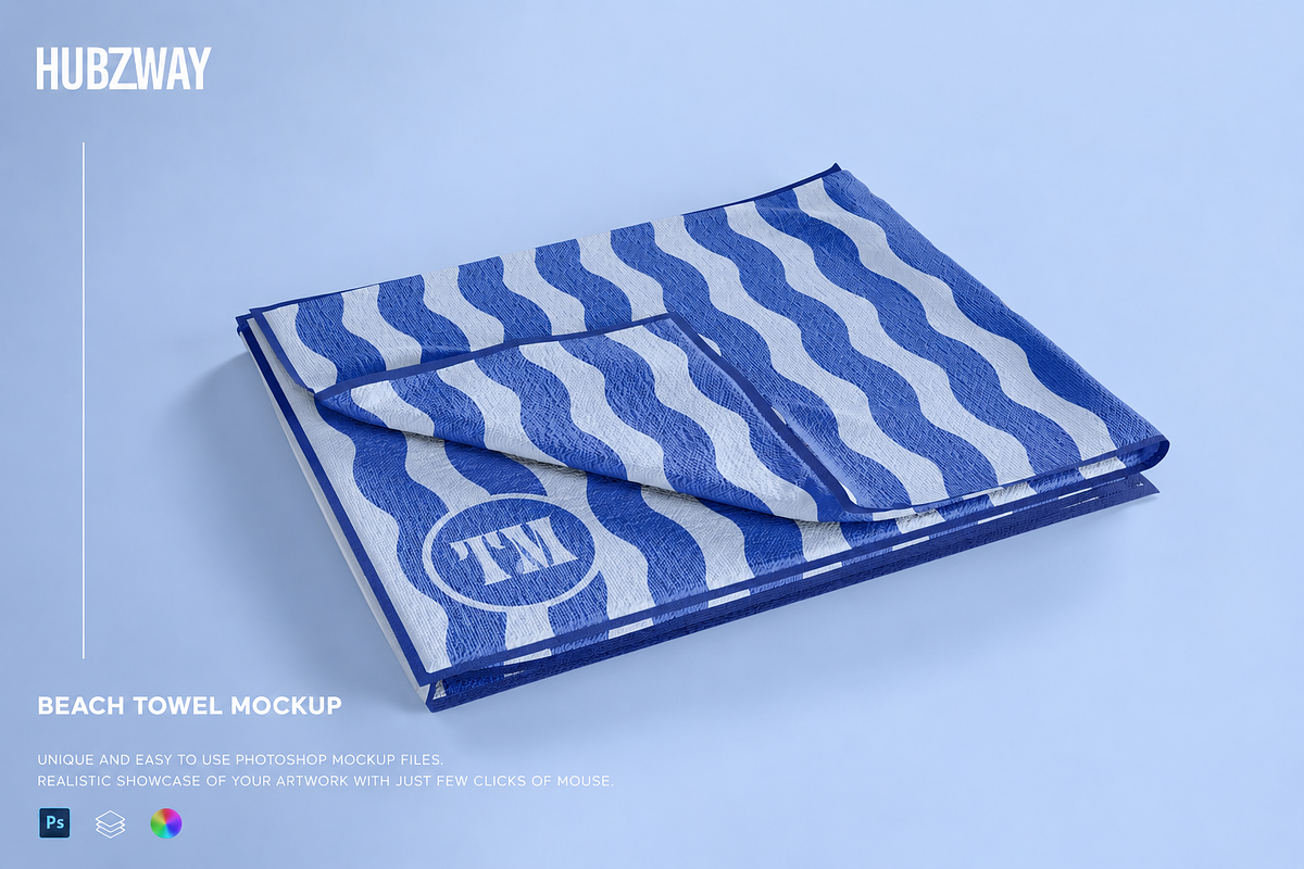 Towel Mockup, a Household Mockup by Hubzway (Photo 1 of 2)