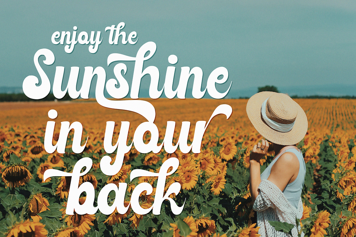 Rateline - Retro Script Font 2 Style, a Script Font by Essentials Studio (Photo 5 of 15)