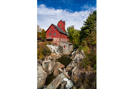 Old Red Mill in Jericho Vermont, an Architecture Photo by Backyard Stock
