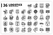 3,600 Icons x3 Styles, an Outline Icon by monkik (Thumbnail 197 of 299)