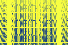 Andover Gothic Condensed — A Grotesk