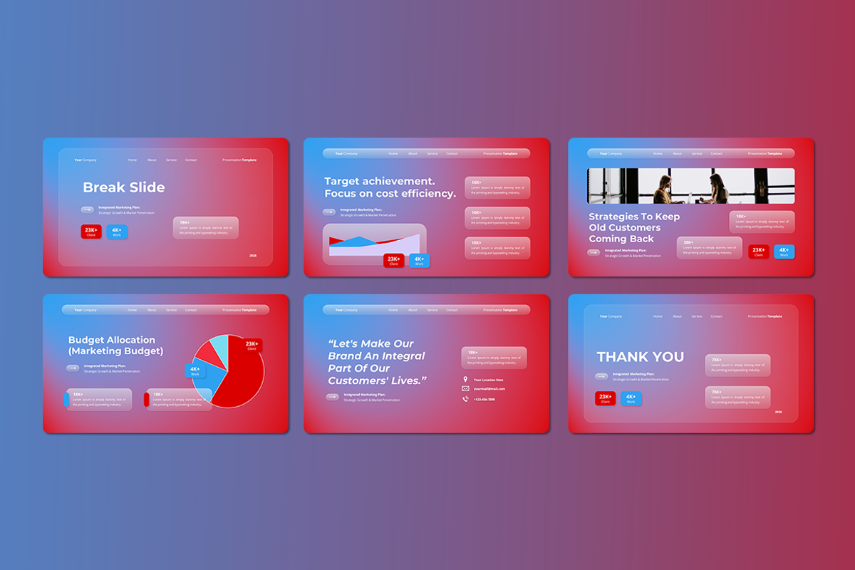 Glass Morph Marketing Plan - Keynote, a Presentation Template by QR Design Studio (Photo 3 of 3)