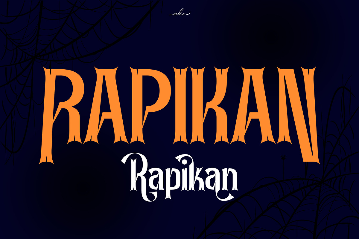 Rapikan - Display Font, a Handwritten Font by Ekahermawan (Photo 1 of 12)