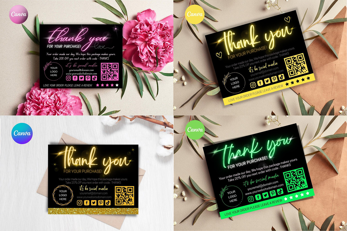 THANK YOU CARD FOR SMALL BUSINESS., a Flyer Template by Oskar Wantopi (Photo 8 of 13)