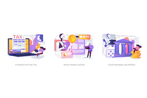 AI and Blockchain in Personal, a Technology Illustration by Visual Generation