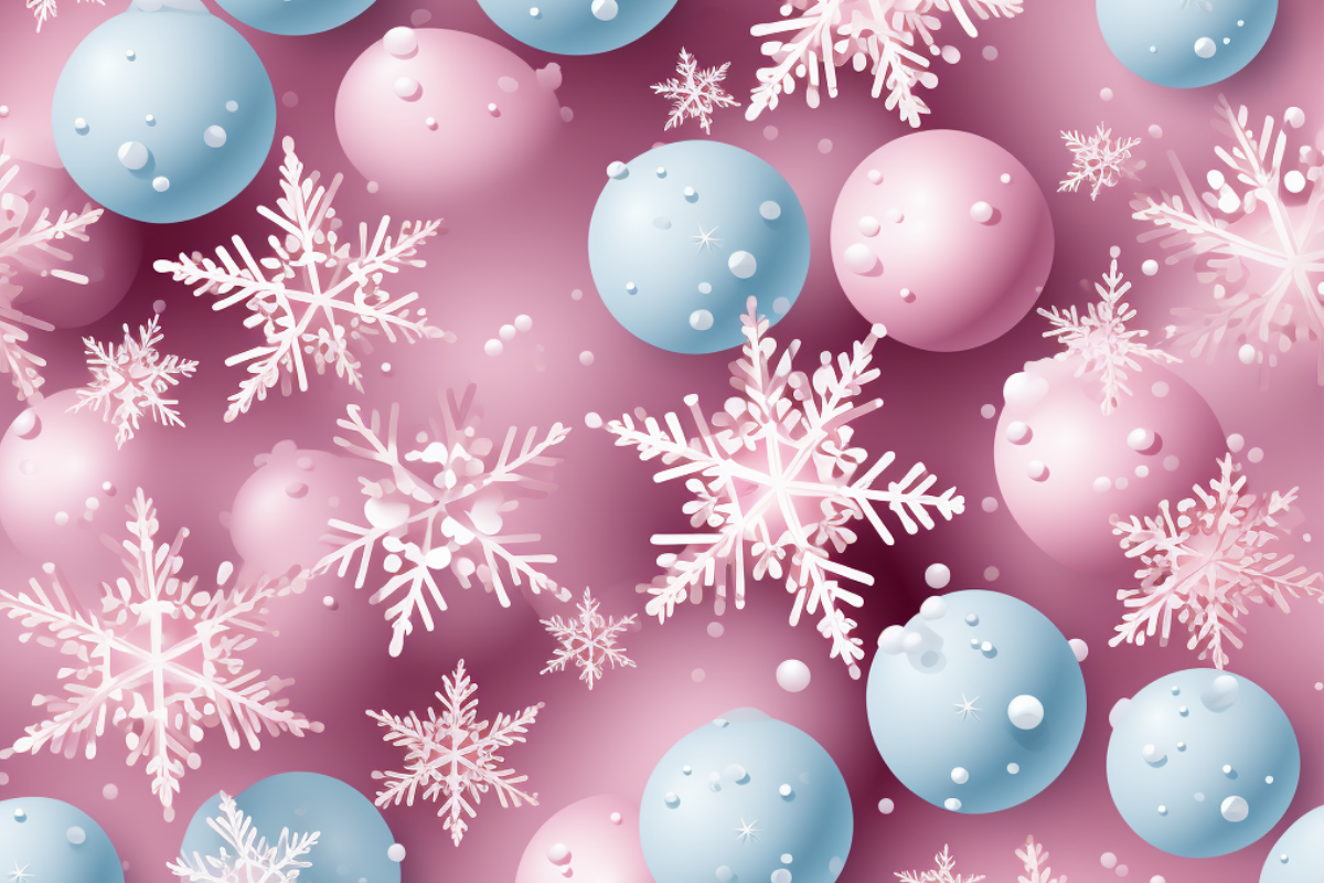 Christmas Snowflakes Seamless Paper, a Background Graphic by Agnesagraphic (ID 95) (Photo 3 of 8)