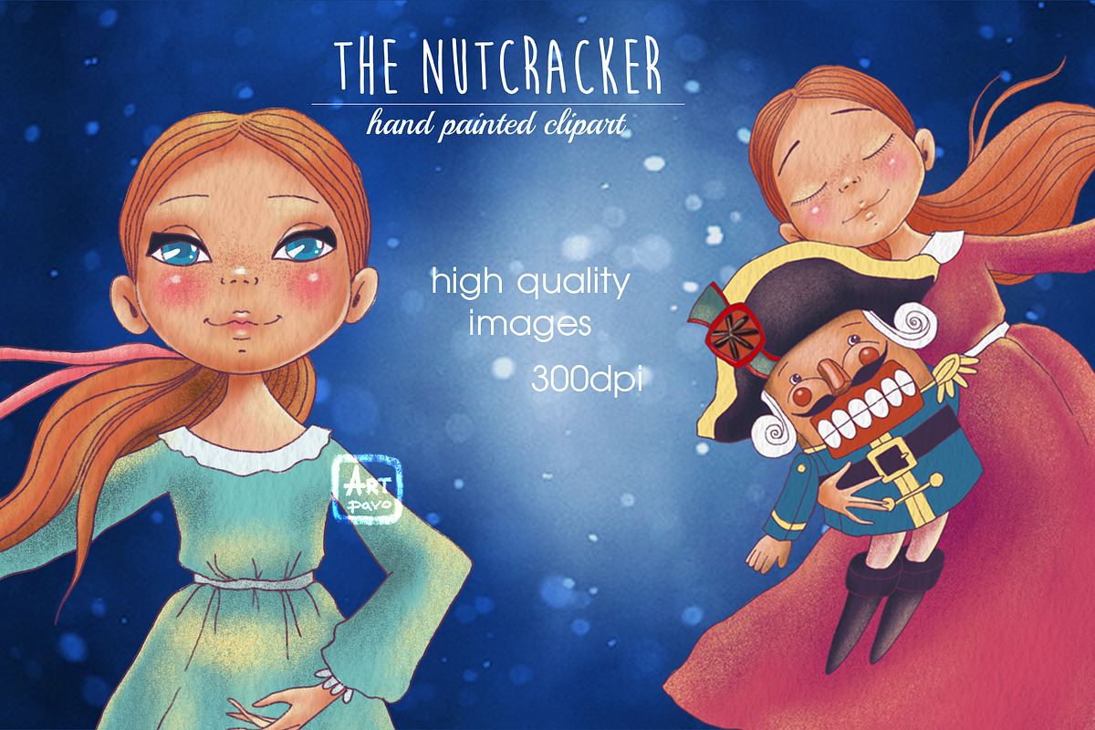 Nutcracker hand painted clipart, a Person Illustration by ArtPavo (Photo 2 of 3)