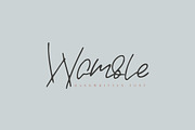 Wamble, a Script Font by Katie Holland (Thumbnail 1 of 5)