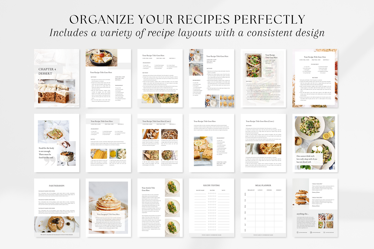Cookbook Recipe Ebook Template, a Magazine Template by ShopRShop (Photo 5 of 10)