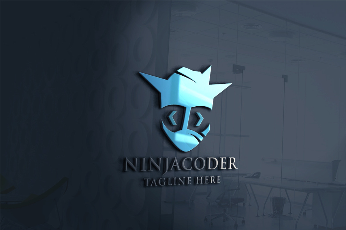 Ninja Coder Logo, a Branding & Logo Template by Design_Planet