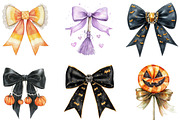 Halloween Coquette Bow Clipart, a Work Illustration by cherrydesign (Thumbnail 2 of 3)