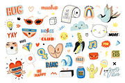 GIRL POWER stickers & patterns, a Stationery Template by Ruslana Lubenets (Thumbnail 2 of 9)