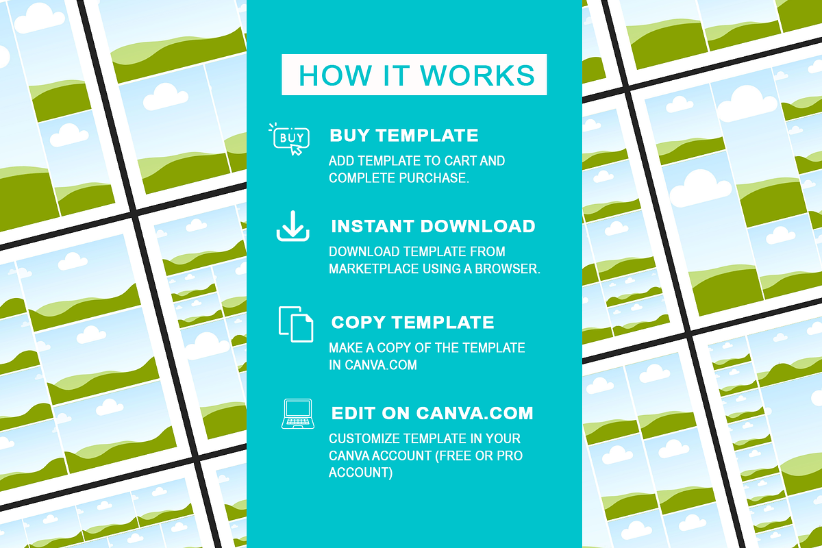 50 Canva Photo Collage Frame Templat, a Print Template by Waliullah Solutions (Photo 5 of 6)
