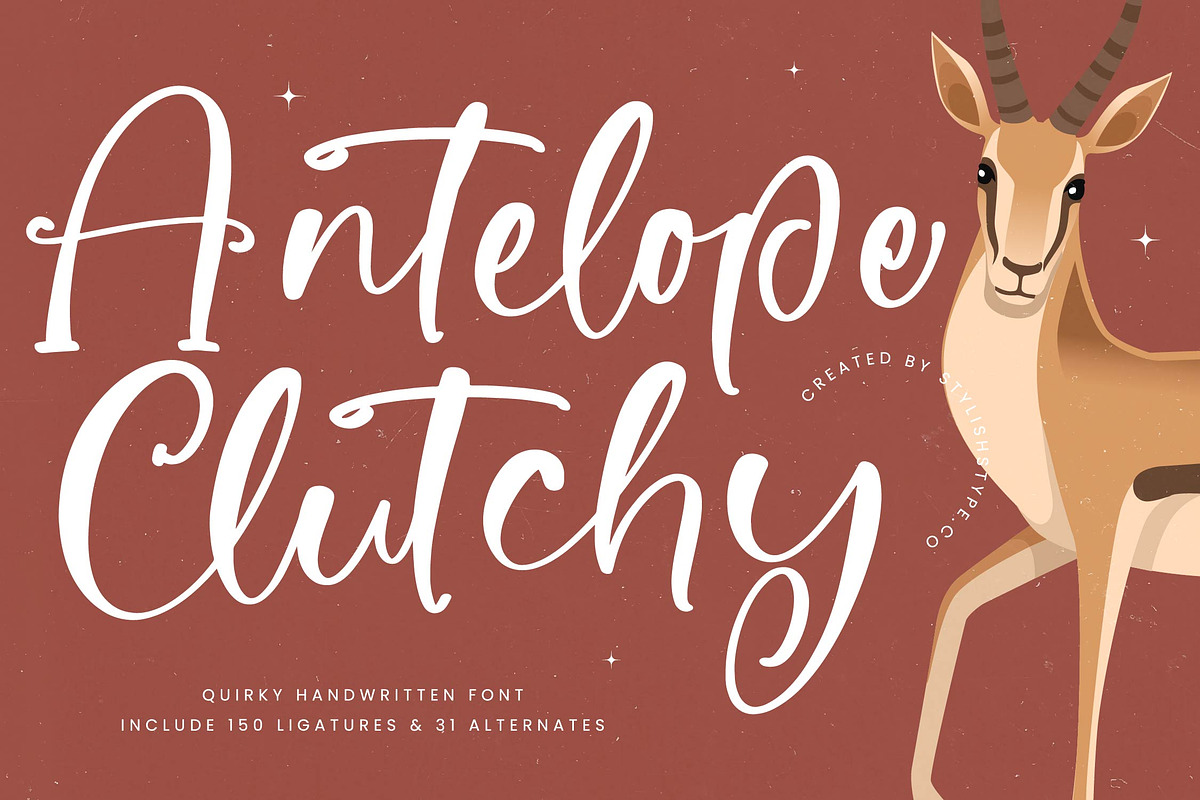 Antelope Clutchy Quirky Handwritten, a Script Font by stylishtype.co (Photo 1 of 20)