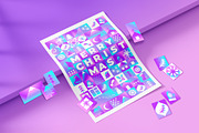 Holographic Christmas Geometric Set, an Object Graphic by Julie&Taily (Thumbnail 6 of 23)