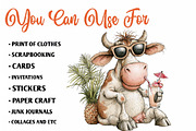 Quirky Beach Animals PNG Clipart, a Seasonal Illustration by CreationArt (Thumbnail 5 of 7)