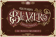 Blazer, a Serif Font by Burntilldead (Thumbnail 1 of 13)