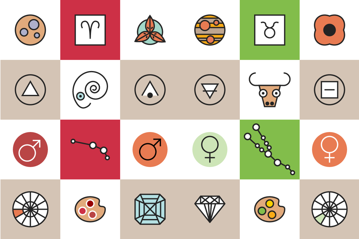 Horoscope Astrology Sign Icons, an Outline Icon by Marmalade Moon (Photo 3 of 7)
