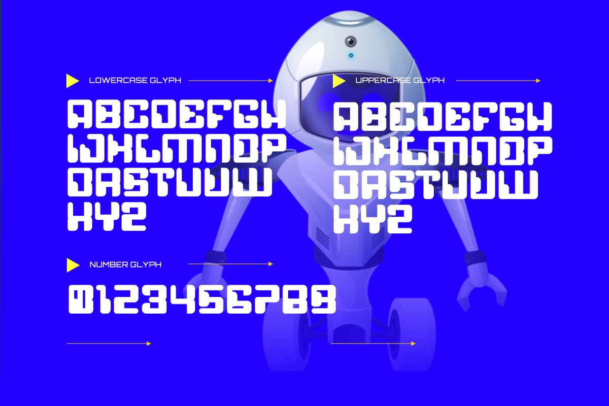 Flazie - Modern Future Font, a Sans Serif Font by Dhabee (Photo 6 of 8)