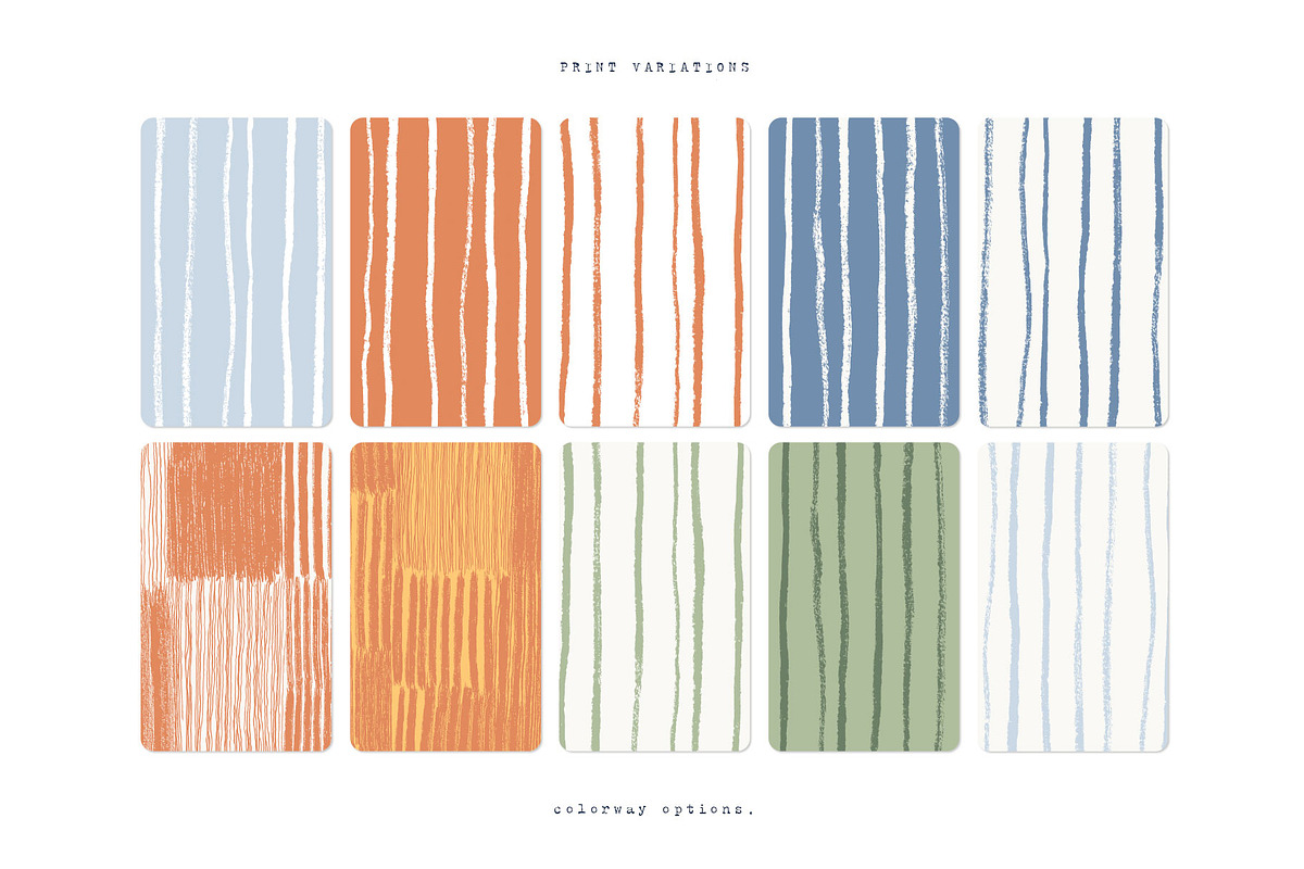 Sgraffito Organic Stripe Collection, a Pattern Graphic by TSTUDIO (Photo 6 of 9)