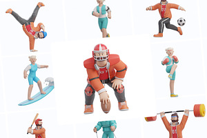 3D Character Sports Pack