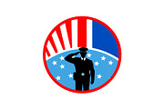 USA Officer Salute Icons Set, an Object Graphic by yasushie (Thumbnail 10 of 16)