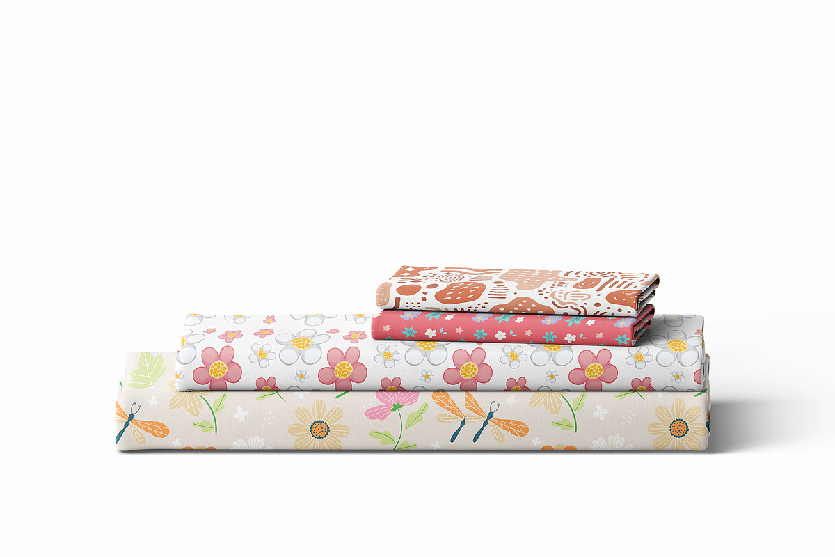 Folded Bedding Set Mockup 6 PSD, a Household Mockup by GraphicVil (Photo 5 of 9)