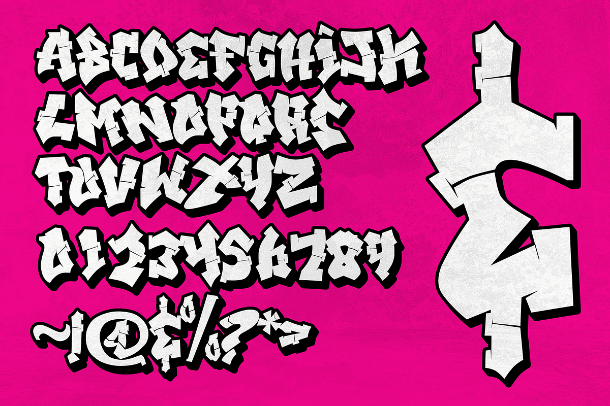 Xandercode - Awesome Graffiti Font, a Blackletter Font by figuree studio (Photo 7 of 10)