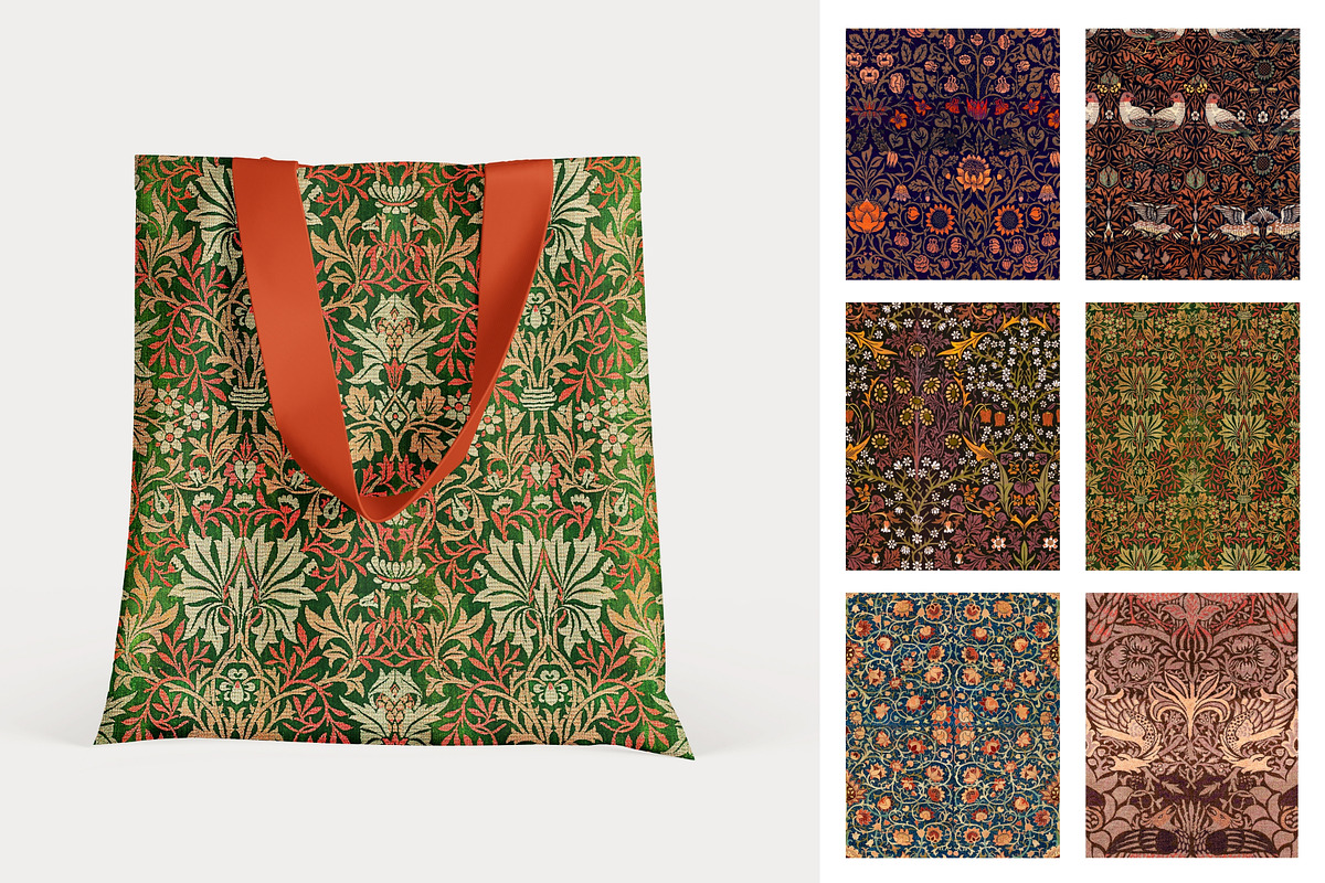 William Morris Vintage Pattern 6, a Graphic by ARTOZEN DIGITAL (Photo 5 of 10)