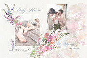 Bon Matin Watercolor Floral Clip Art, a Decorative Illustration by whiteheartdesign (Thumbnail 9 of 18)