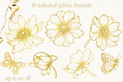 Anemones. Pencil and gold collection, a Decorative Illustration by DamriNa art (Thumbnail 4 of 10)