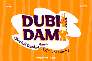 Dubidam | A Cheerful Slab Serif Font