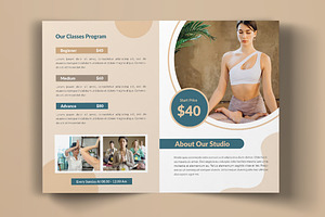 Yoga Class Bifold Brochure