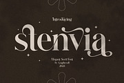 Stenvia Ligature Serif Font Typeface, a Serif Font by Graphicxell (Thumbnail 1 of 10)