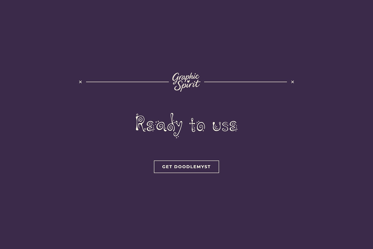 Doodlemyst Mystical Doodle Font, a Handwritten Font by Graphic Spirit (Photo 8 of 8)