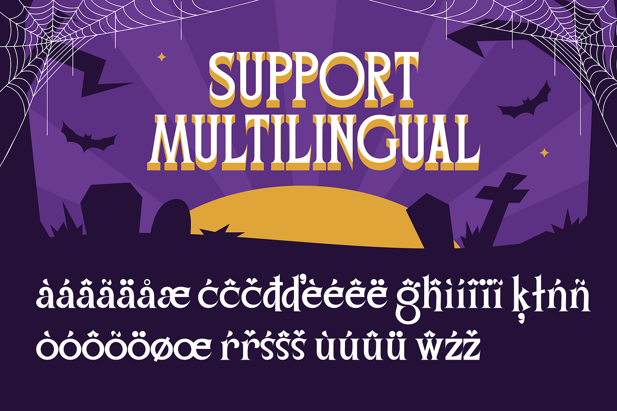 Nelho Quon - Halloween Serif Font, a Serif Font by MaikoHatta (Photo 4 of 7)