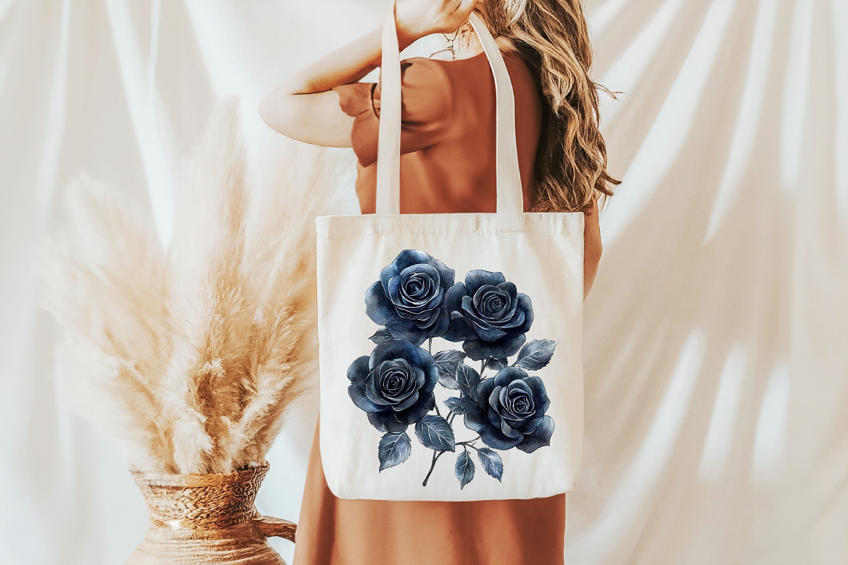 Black and Silver Glam Roses Clipart, an Illustration by Pixels.Craft (Photo 7 of 7)