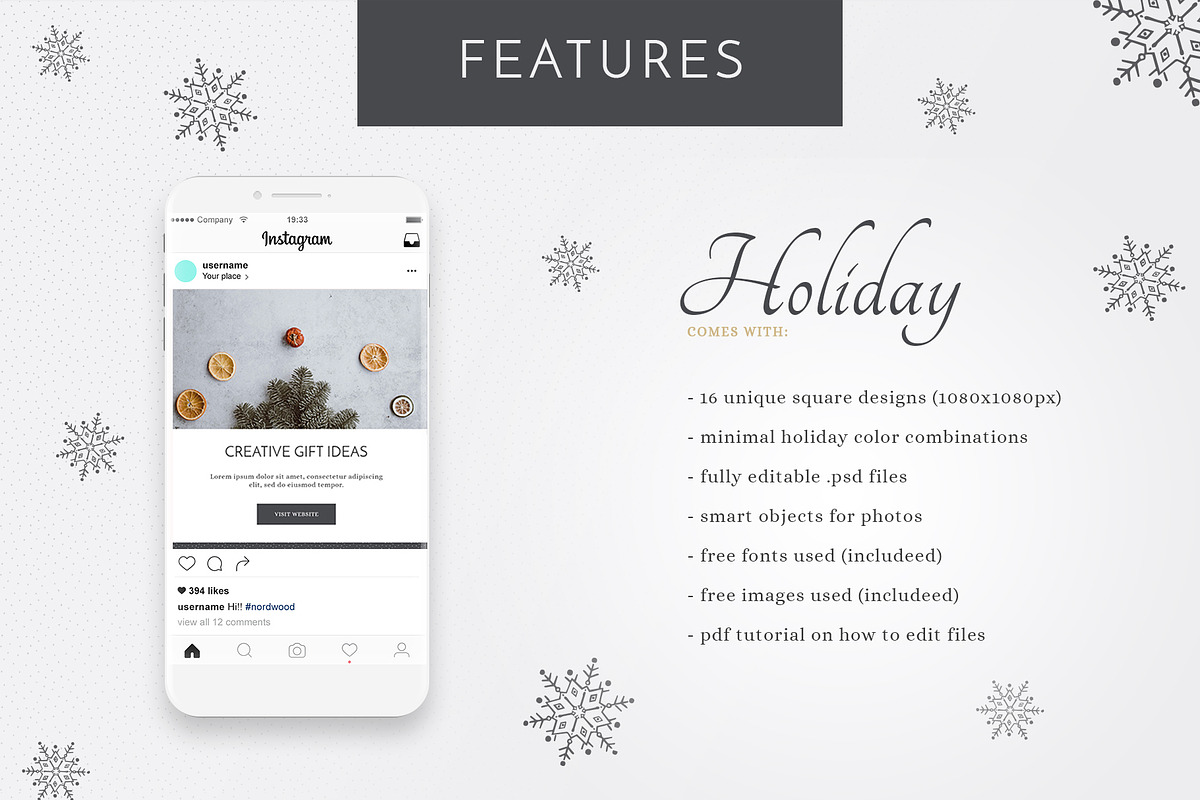 HOLIDAY Christmassy Designs, a Social Media Template by Jumping Dog (Photo 5 of 8)