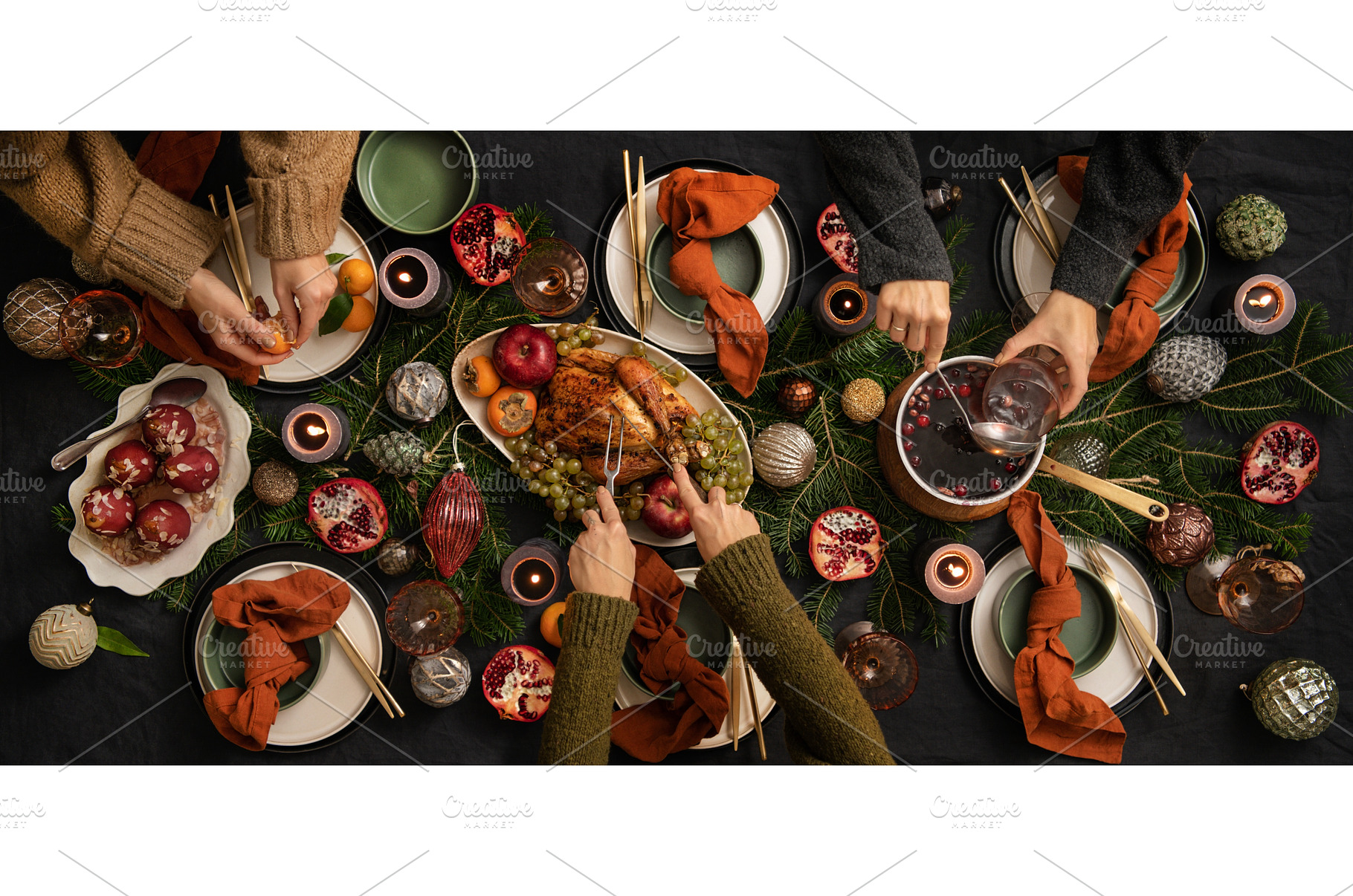 People feasting with chicken and hot, a Food & Drink Photo by Foxys