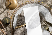 Xmas Card Mockup 4x9 Menu ch4, a Merchandise Mockup by PawMockups (Thumbnail 4 of 10)
