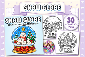 Snow Globe Coloring Book