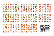Food, groceries icons, big set, a Food Illustration by Good Studio (Thumbnail 1 of 11)